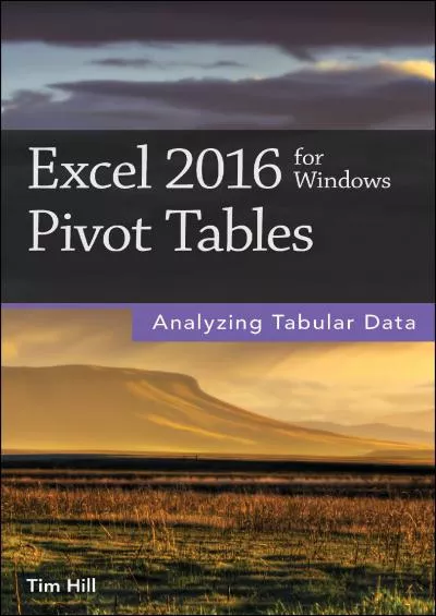 (BOOS)-Excel 2016 for Windows Pivot Tables