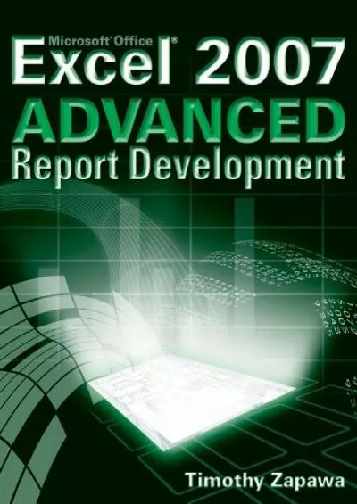 (DOWNLOAD)-Excel 2007 Advanced Report Development