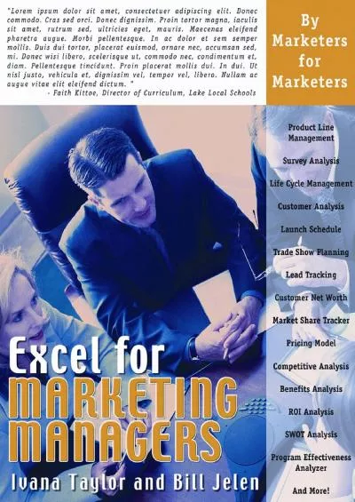 (BOOK)-Excel for Marketing Managers (Excel for Professionals series)