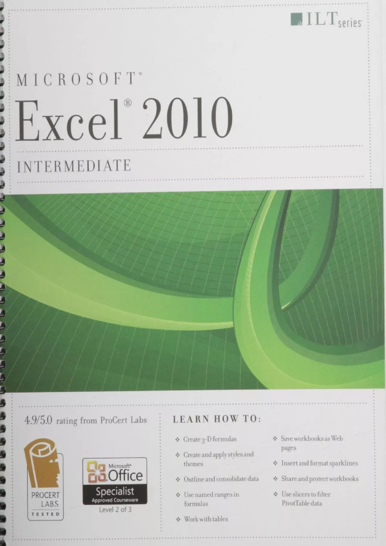 PDF-(EBOOK)-Excel 2010: Intermediate + Certblaster