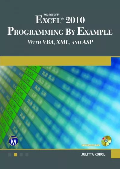 (EBOOK)-Microsoft EXCEL 2010 Programming By Example with VBA, XML, and ASP
