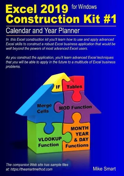 (BOOK)-Excel 2019 Construction Kit 1: Calendar and Year Planner