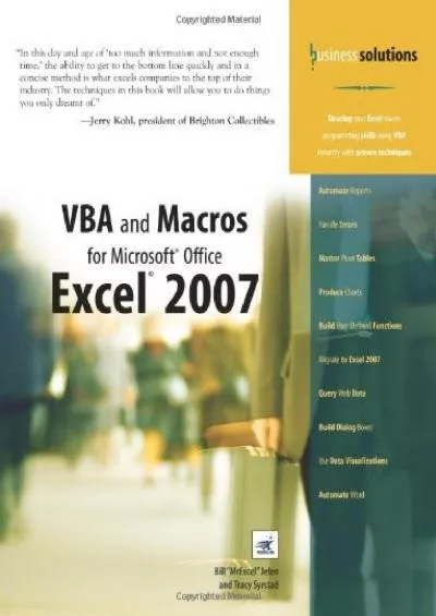 (DOWNLOAD)-VBA and Macros for Microsoft Office Excel 2007