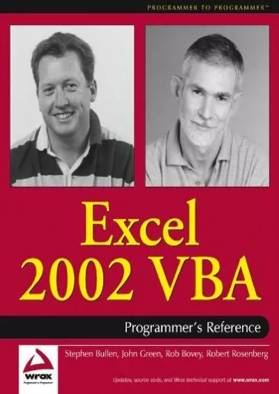 (DOWNLOAD)-Excel 2002 VBA: Programmers Reference