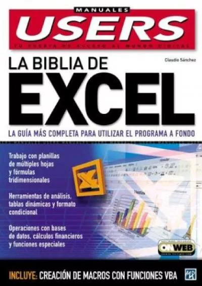 (DOWNLOAD)-La Biblia de Microsoft Excel XP: Manuales Users, en Espanol / Spanish (Spanish