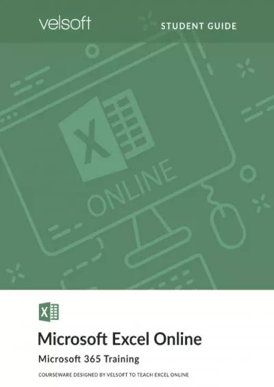 (EBOOK)-Microsoft Excel Online (STUDENT GUIDE) (Microsoft Online)