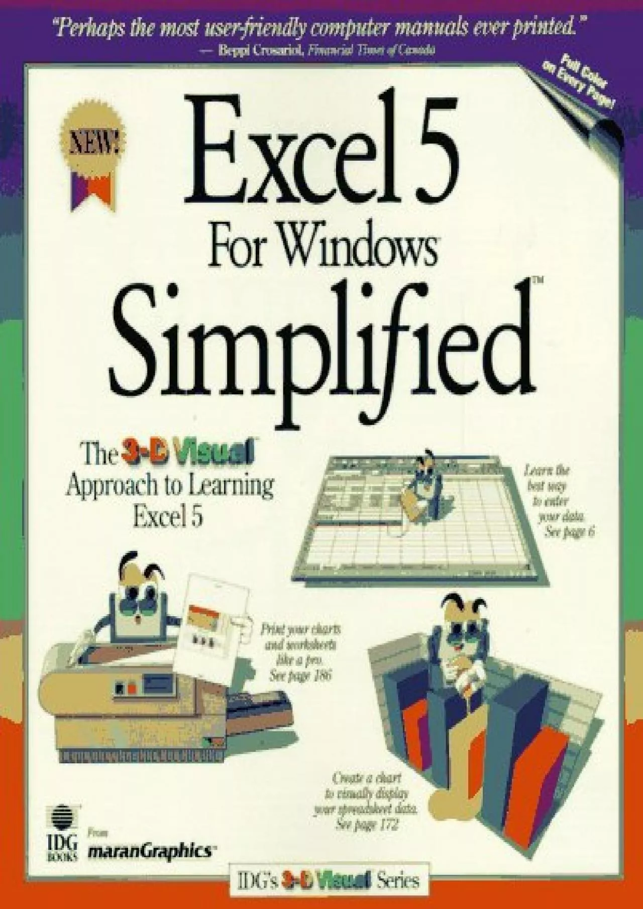 PDF-(EBOOK)-Excel 5 For Windows Simplified (IDG\'s IntroGraphic Series) Full Color on Every