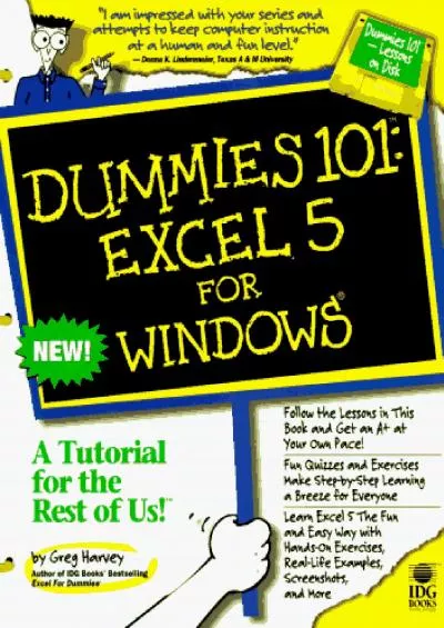 (DOWNLOAD)-Dummies 101: Excel 5 for Windows