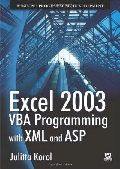 (EBOOK)-Excel 2003 VBA Programming With XML And ASP