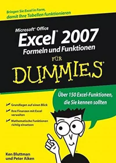 (BOOK)-Excel 2007 Formeln und Funktionen für Dummies (German Edition)