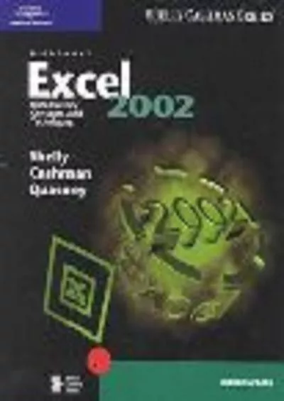 (READ)-Microsoft Excel 2002: Introductory Concepts and Techniques