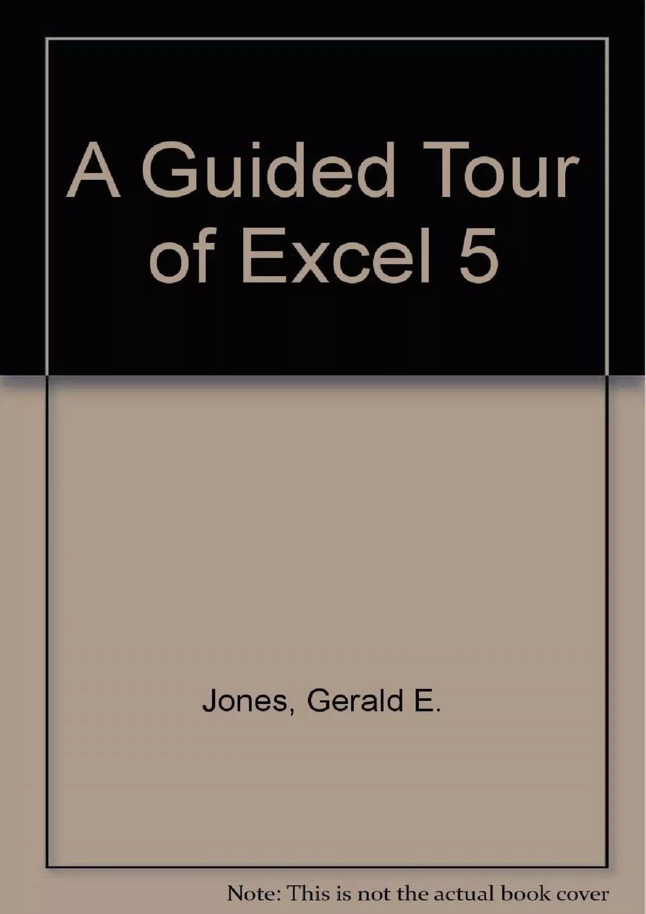 PDF-(DOWNLOAD)-A Guided Tour of Excel 5