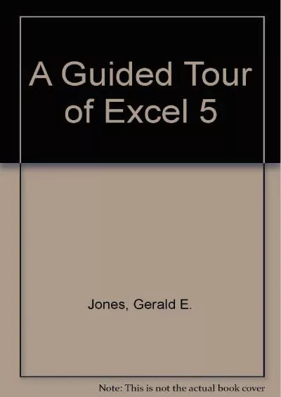 (DOWNLOAD)-A Guided Tour of Excel 5