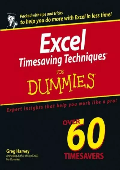 (EBOOK)-Excel Timesaving Techniques For Dummies