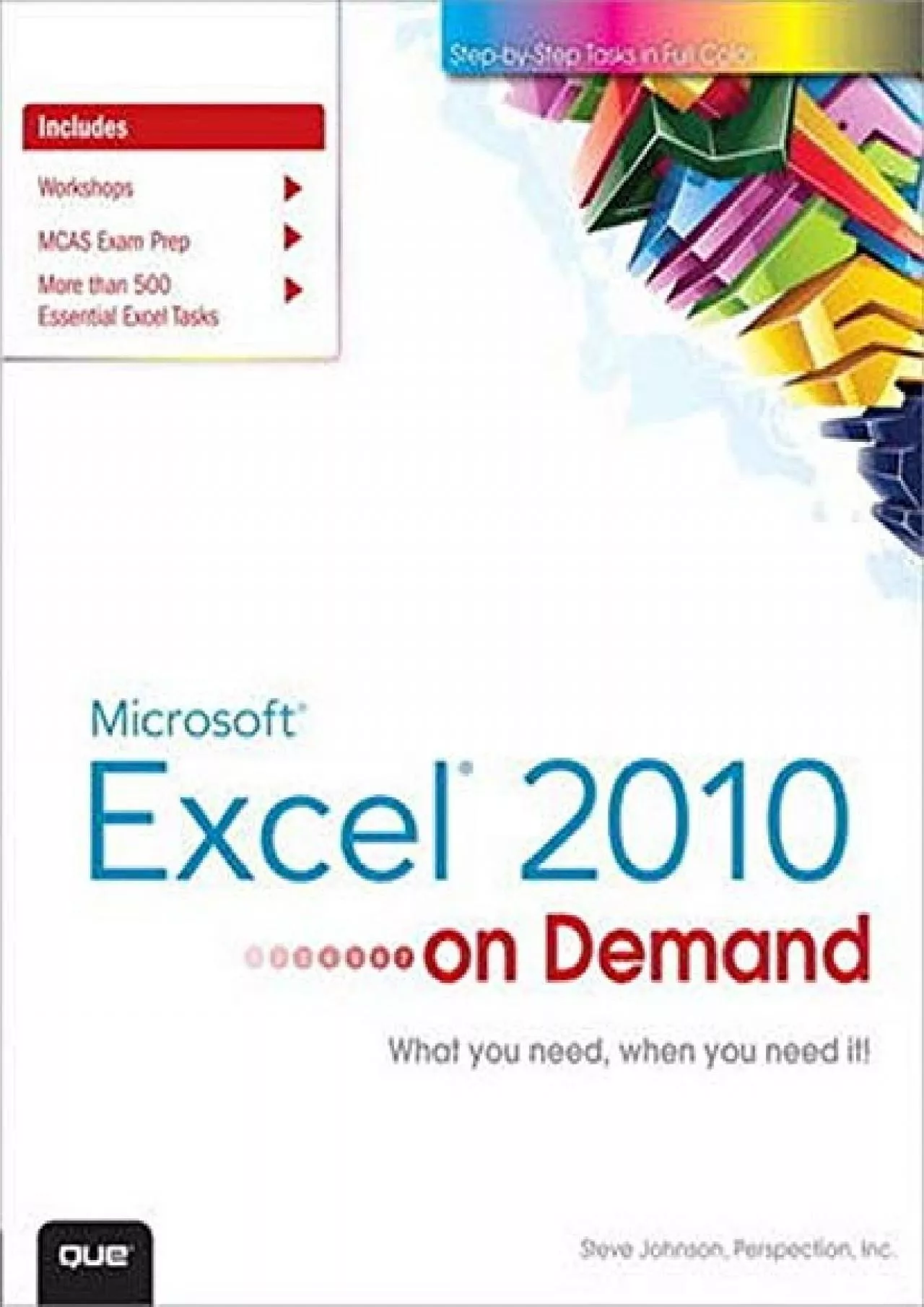 PDF-(READ)-Microsoft Excel 2010 On Demand