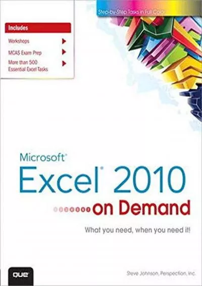 (READ)-Microsoft Excel 2010 On Demand