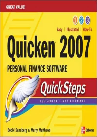 (READ)-Quicken 2007 Personal Finance Software QuickSteps