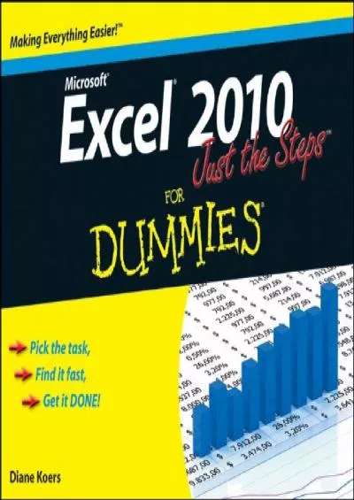 (BOOK)-Excel 2010 Just the Steps For Dummies