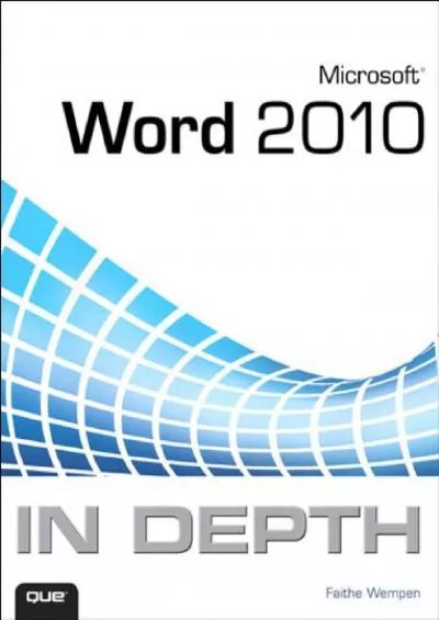 (BOOK)-Microsoft Word 2010 In Depth