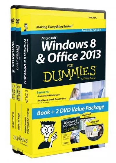 (BOOK)-Windows 8 and Office 2013 For Dummies, Book + 2 DVD Bundle