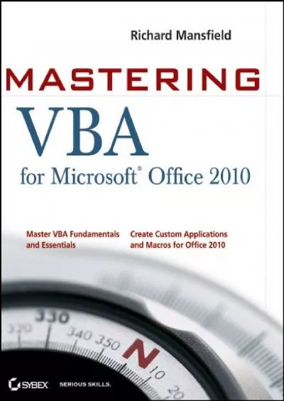 (BOOK)-Mastering VBA for Office 2010