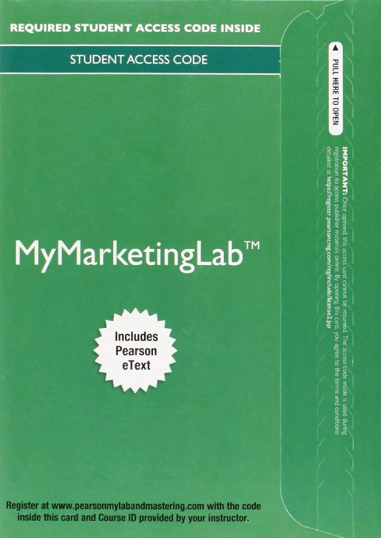 (BOOS)-MyLab Marketing with Pearson eText -- Access Card -- for Principles of Marketing