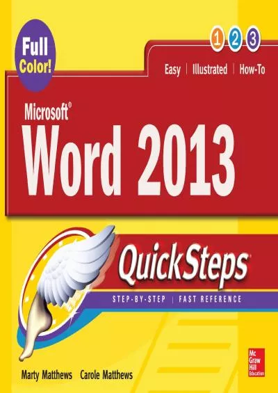 (BOOS)-Microsoft® Word 2013 QuickSteps