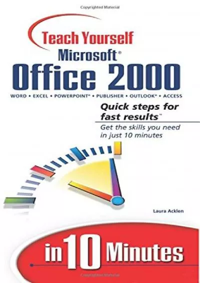 (BOOS)-Sams Teach Yourself Microsoft Office 2000 in 10 Minutes