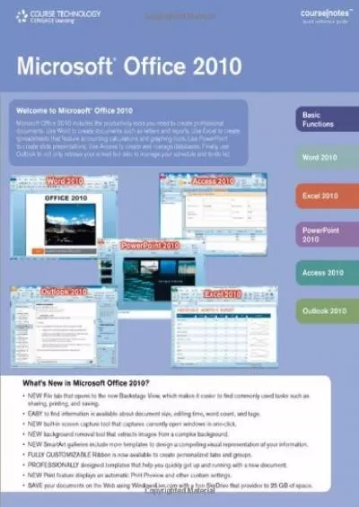(EBOOK)-Microsoft Office 2010 CourseNotes