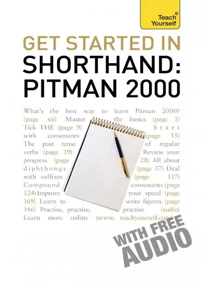 (DOWNLOAD)-Get Started In Shorthand Pitman 2000 (Teach Yourself)