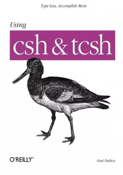 (DOWNLOAD)-Using csh  tcsh (Nutshell Handbooks)