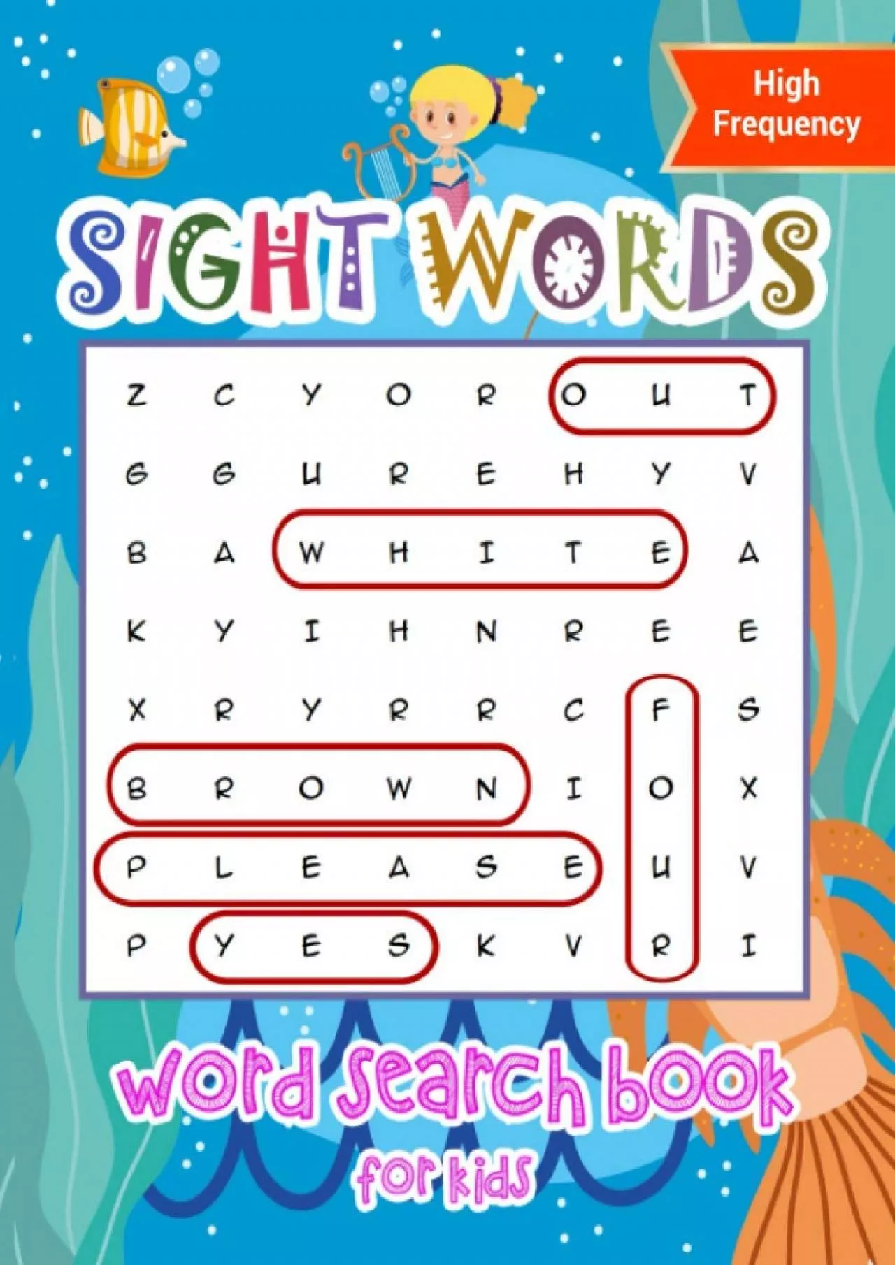 (BOOS)-Sight Words Word Search Book for Kids High Frequency: Kindergarten Sight Words