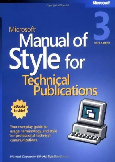 (EBOOK)-Microsoft Manual of Style for Technical Publications