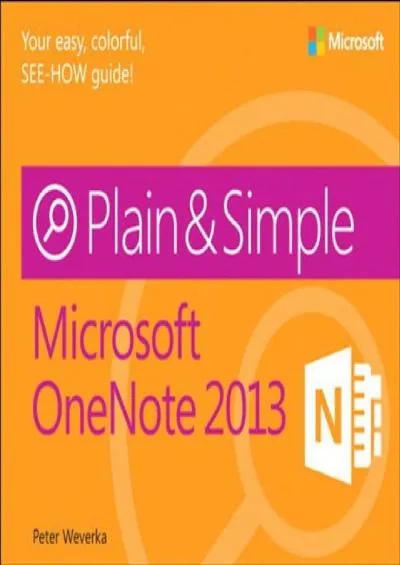 (EBOOK)-Microsoft OneNote 2013 Plain  Simple