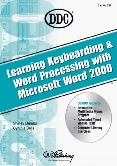 (BOOK)-Learning Keyboarding and Word Processing With Word 2000
