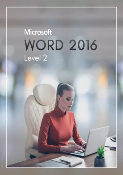 (BOOK)-Microsoft Word 2016: Level 2