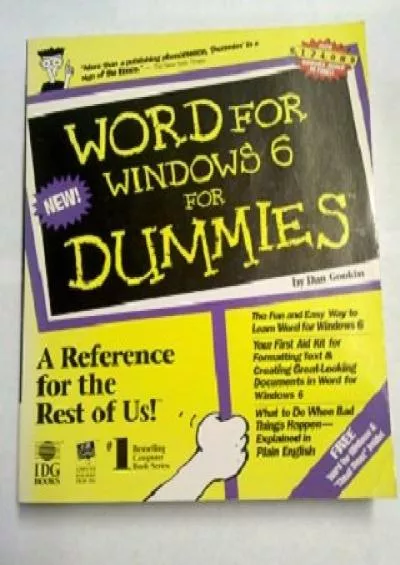 (READ)-WORD FOR WINDOWS 6 FOR DUMMIES