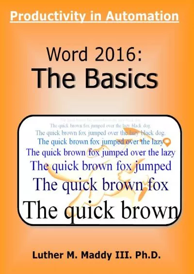 (READ)-Word 2016: The Basics