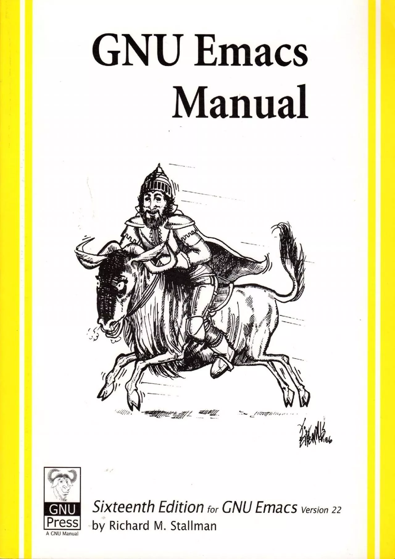 PDF-(BOOS)-Gnu Emacs Manual: For Version 22