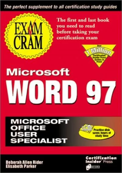 (BOOK)-Microsoft Word 97 Exam Cram