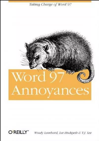 (BOOS)-Word 97 Annoyances (Nutshell Handbooks)