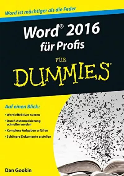(BOOS)-Word 2016 für Profis für Dummies (Für Dummies) (German Edition)