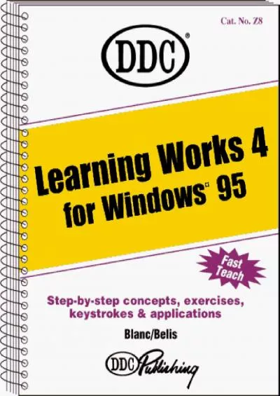 (EBOOK)-Learning Microsoft Works 4 for Windows 95