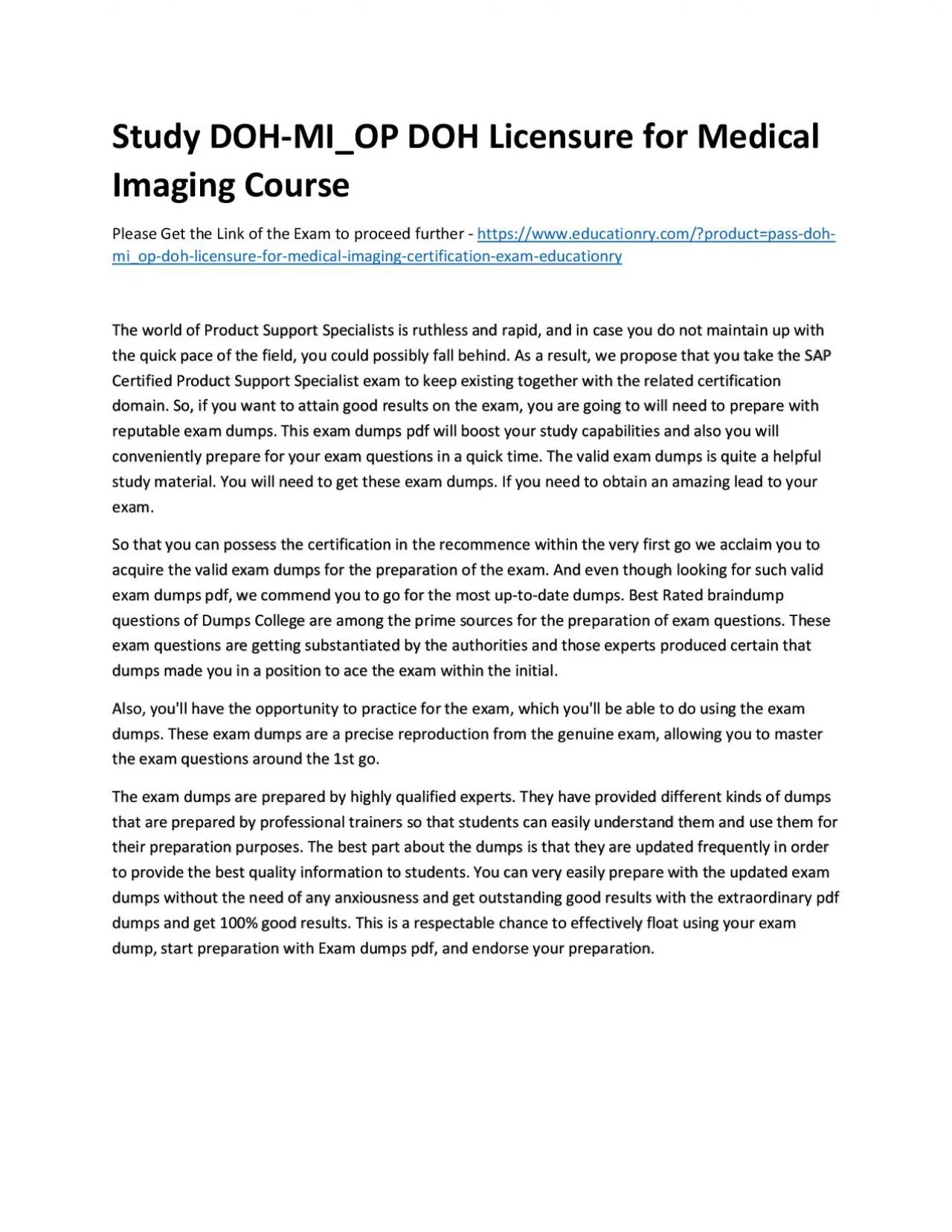 PDF-Study DOH-MI_OP DOH Licensure for Medical Imaging Practice Course