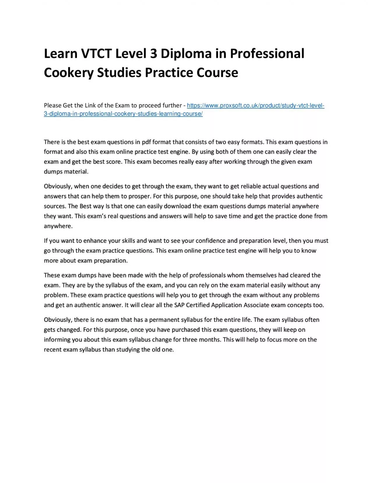 PDF-Learn VTCT Level 3 Diploma in Professional Cookery Studies Practice Course