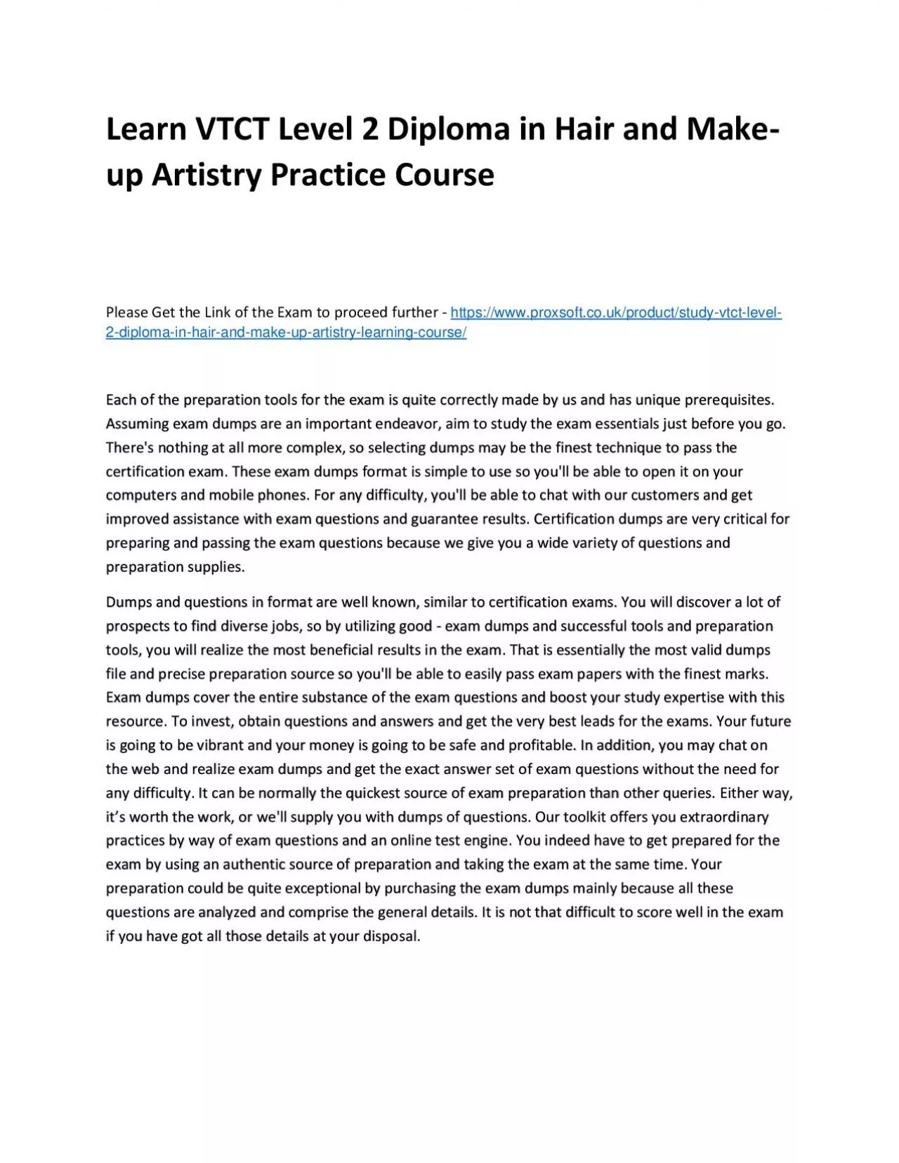 PDF-Learn VTCT Level 2 Diploma in Hair and Make-up Artistry Practice Course