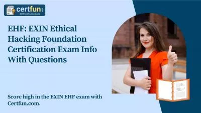 EHF: EXIN Ethical Hacking Foundation Certification Exam Info With Questions