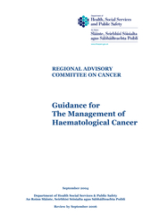 REGIONAL ADVISORY COMMITTEE ON CANCERGuidance forThe Management ofHaem