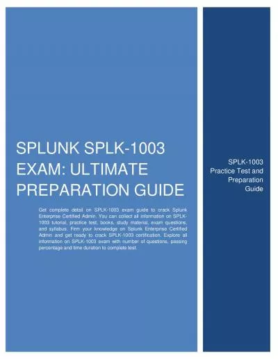 Splunk SPLK-1003 Exam: Ultimate Preparation Guide