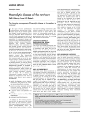 Haemolyticdisease